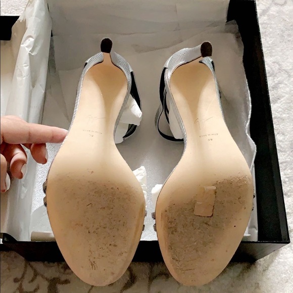 Giuseppe Zanotti silver strap sandal - Picture 6 of 10